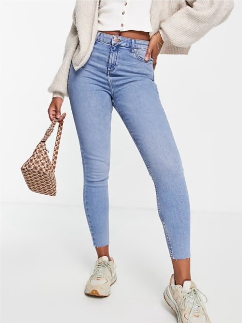 Miss Selfridge High-Rise Light Blue Skinny Jeans NWOT